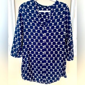 Patterned Blue Tunic